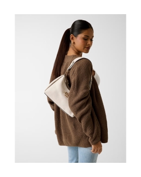 Τσάντα GUESS Anise Double Zip Shoulder Bag HWPD9916180 Μπεζ