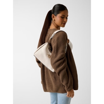 Τσάντα GUESS Anise Double Zip Shoulder Bag HWPD9916180 Μπεζ