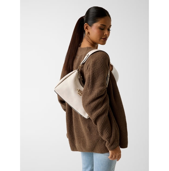 Τσάντα GUESS Anise Double Zip Shoulder Bag HWPD9916180 Μπεζ