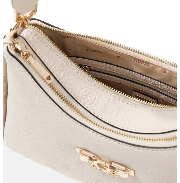 Τσάντα GUESS Anise Double Zip Shoulder Bag HWPD9916180 Μπεζ