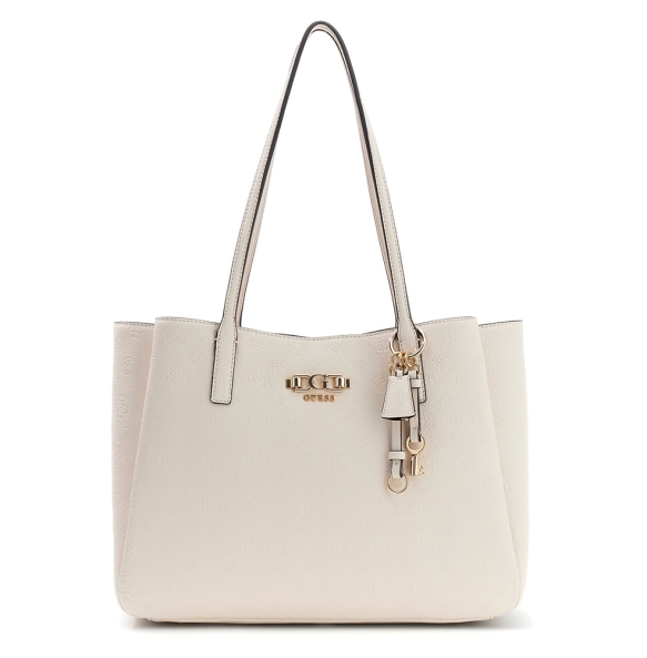 Τσάντα Guess Anise Tote Stone Logo HWPD9916230 Εκρού