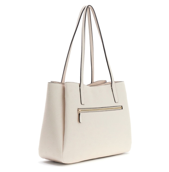Τσάντα Guess Anise Tote Stone Logo HWPD9916230 Εκρού