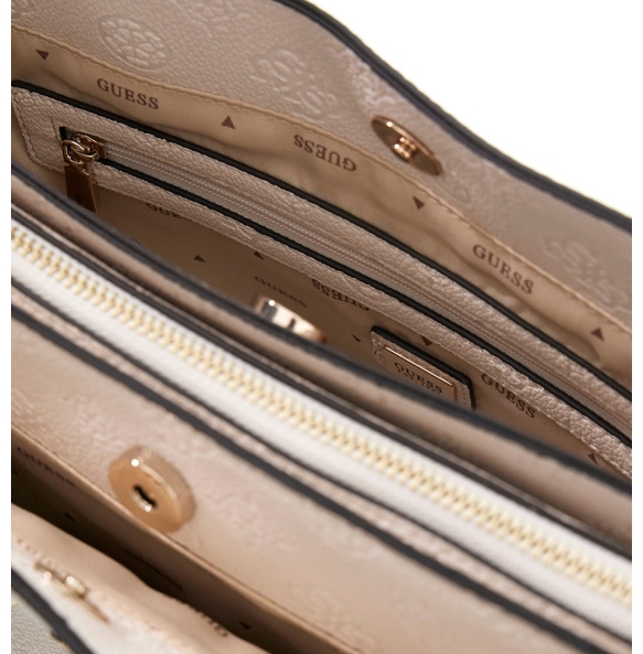 Τσάντα Guess Anise Tote Stone Logo HWPD9916230 Εκρού