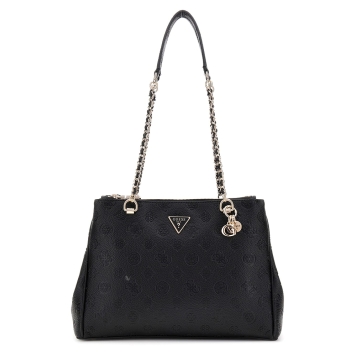Τσάντα GUESS Cresidia Status Shoulder Satchel HWPG9349090 Μαύρο