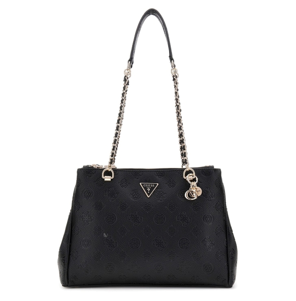 Τσάντα GUESS Cresidia Status Shoulder Satchel HWPG9349090 Μαύρο