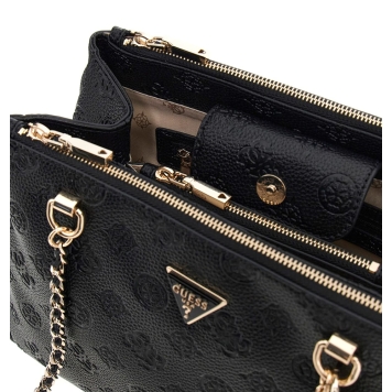 Τσάντα GUESS Cresidia Status Shoulder Satchel HWPG9349090 Μαύρο