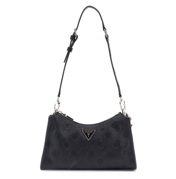 Τσάντα GUESS Cresidia Top Zip Shoulder Bag HWPG9349180 Μαύρο