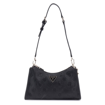 Τσάντα GUESS Cresidia Top Zip Shoulder Bag HWPG9349180 Μαύρο