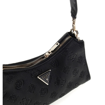 Τσάντα GUESS Cresidia Top Zip Shoulder Bag HWPG9349180 Μαύρο