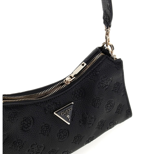 Τσάντα GUESS Cresidia Top Zip Shoulder Bag HWPG9349180 Μαύρο