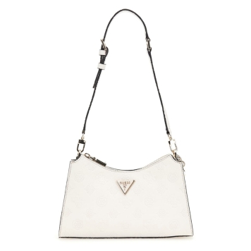 Τσάντα GUESS Cresidia Top Zip Shoulder Bag HWPG9349180 Λευκό