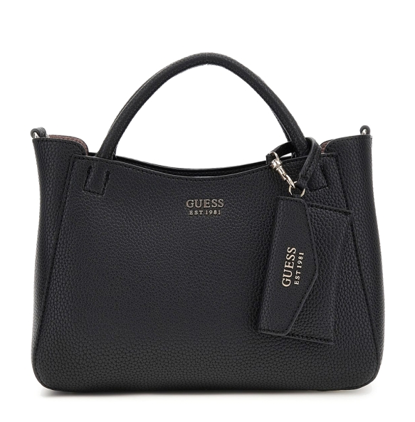 Τσάντα GUESS Brenton Girlfriend Satchel HWPG9648050 Μαύρο