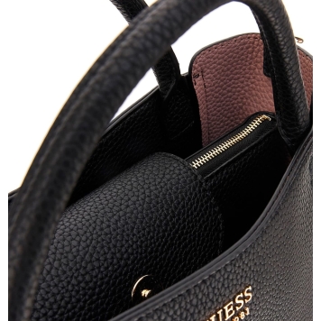 Τσάντα GUESS Brenton Girlfriend Satchel HWPG9648050 Μαύρο