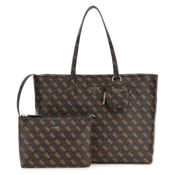 Τσάντα GUESS Power Play Large Tech Tote HWQG7124240 Καφέ