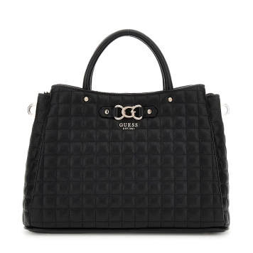 Τσάντα GUESS Nadira Girlfriend Satchel HWQG8424060 Μαύρο