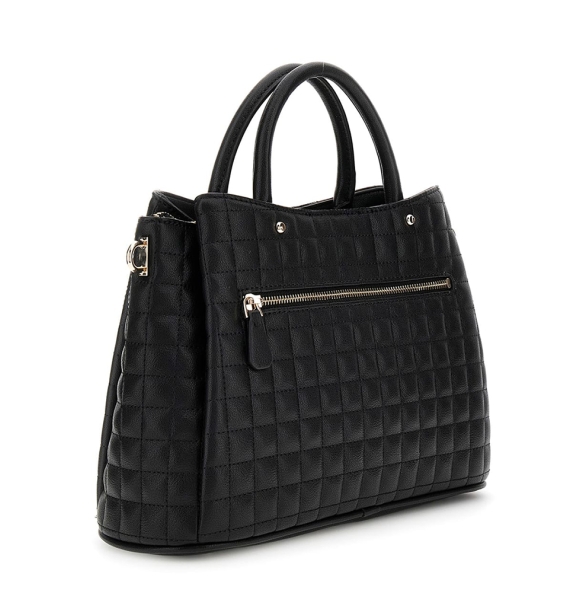 Τσάντα GUESS Nadira Girlfriend Satchel HWQG8424060 Μαύρο