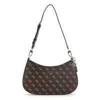 Τσάντα GUESS Noelle Top Zip Shoulder Bag HWQG9672180 Καφέ