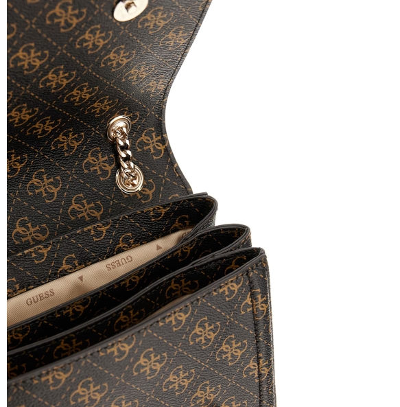 Τσάντα GUESS Noelle Convertible XBody Flap HWQG9672210 Καφέ