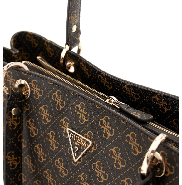 Τσάντα GUESS Noelle Tote HWQG9672250 Καφέ Τσάντα GUESS Noelle Tote HWQG9672250 Καφέ