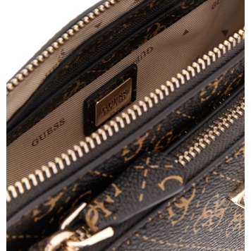 Τσαντάκι χιαστί GUESS Noelle Pouch Crossbody HWQG9672710 Καφέ