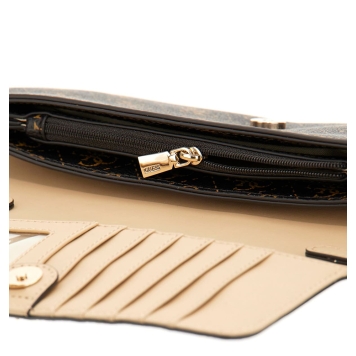 Πορτοφόλι - Τσαντάκι GUESS Noelle XBody Flap HWQG9672750 Καφέ