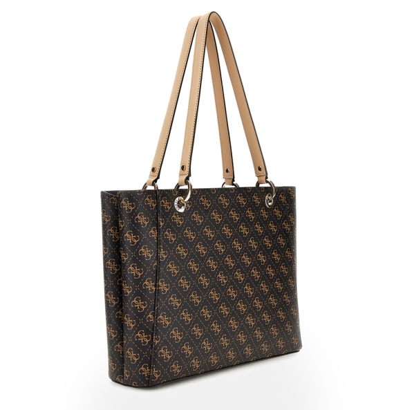 Τσάντα GUESS Noel Tote HWQS7879250 Καφέ