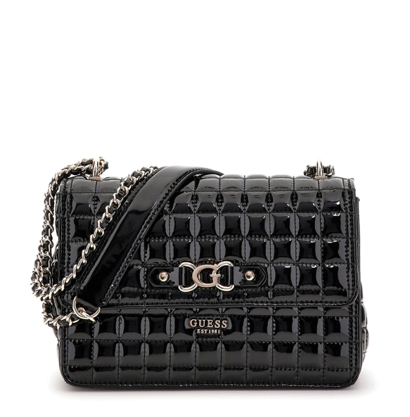 Τσαντάκι ώμου GUESS Nadira Convertible HWQT8424210 Μαύρο
