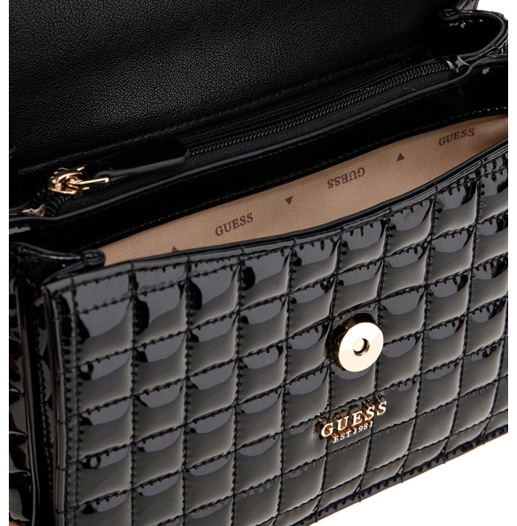 Τσαντάκι ώμου GUESS Nadira Convertible HWQT8424210 Μαύρο