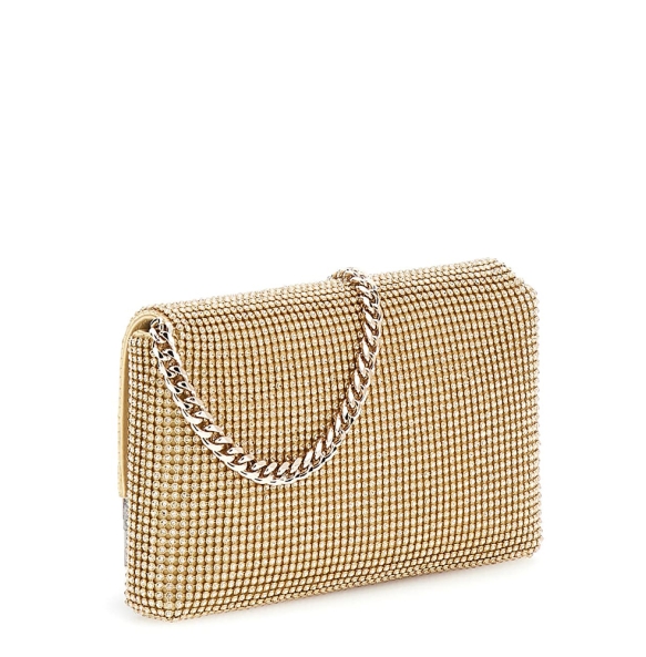 Τσάντα GUESS Zalina Flap Clutch HWRP9350700 Χρυσό Τσάντα GUESS Zalina Flap Clutch HWRP9350700 Χρυσό