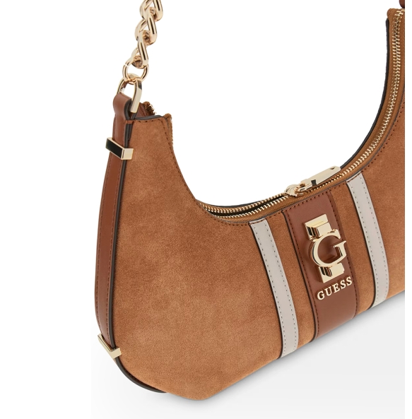 Τσάντα Guess Erenia Top Zip Shoulder Bag HWSB7838180 Καφέ