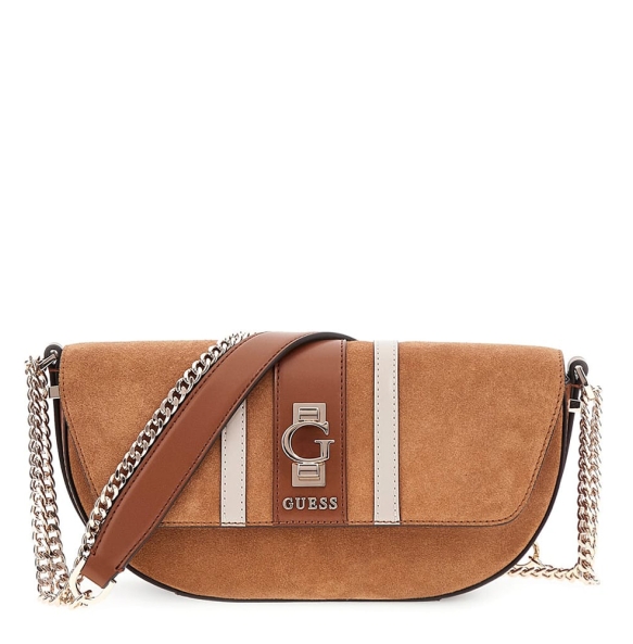 Τσάντα Guess Erenia Convertible XBody Flap HWSB7838210 Καφέ