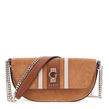 Τσάντα Guess Erenia Convertible XBody Flap HWSB7838210 Καφέ