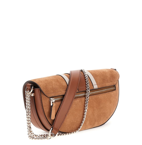 Τσάντα Guess Erenia Convertible XBody Flap HWSB7838210 Καφέ