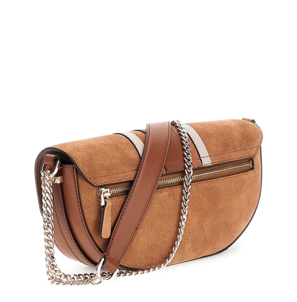 Τσάντα Guess Erenia Convertible XBody Flap HWSB7838210 Καφέ