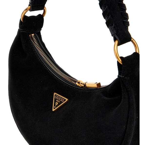 Τσάντα GUESS Amita Hobo HWSB9539720 Μαύρο