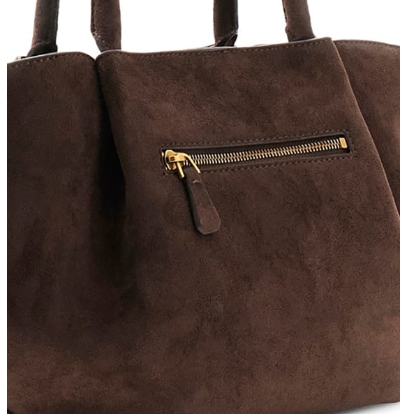 Τσάντα GUESS Allegra Girlfriend Satchel HWSG2237060 Καφέ Τσάντα GUESS Allegra Girlfriend Satchel HWSG2237060 Καφέ