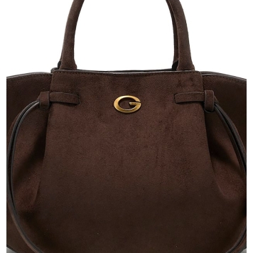 Τσάντα GUESS Allegra Girlfriend Satchel HWSG2237060 Καφέ
