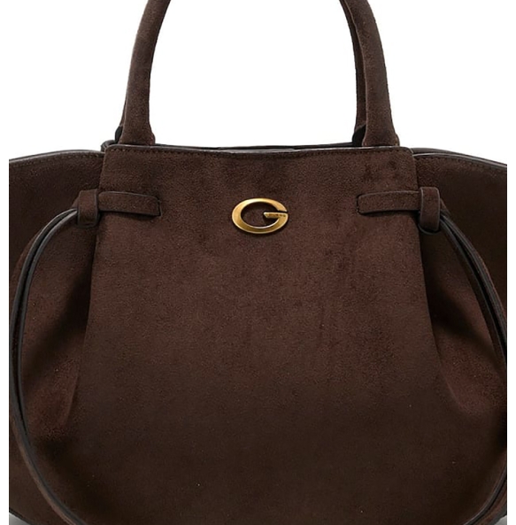 Τσάντα GUESS Allegra Girlfriend Satchel HWSG2237060 Καφέ Τσάντα GUESS Allegra Girlfriend Satchel HWSG2237060 Καφέ