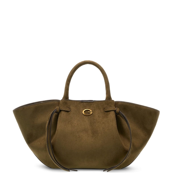 Τσάντα GUESS Allegra Girlfriend Satchel HWSG2237060 Λαδί