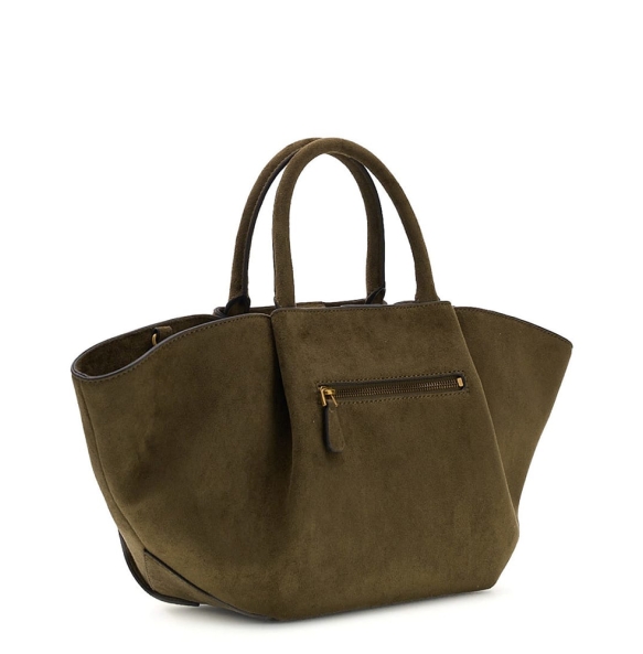 Τσάντα GUESS Allegra Girlfriend Satchel HWSG2237060 Λαδί