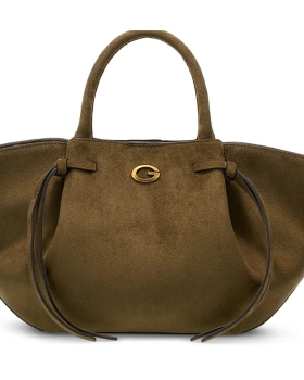 Τσάντα GUESS Allegra Girlfriend Satchel HWSG2237060 Λαδί