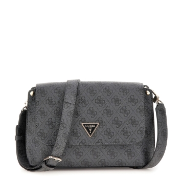Τσάντα GUESS Meridian Flap Crossbody HWSG6974200 Μαύρο