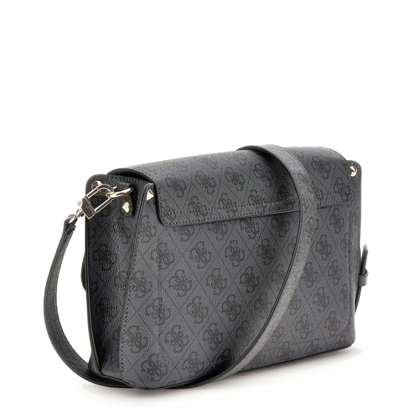 Τσάντα GUESS Meridian Flap Crossbody HWSG6974200 Μαύρο