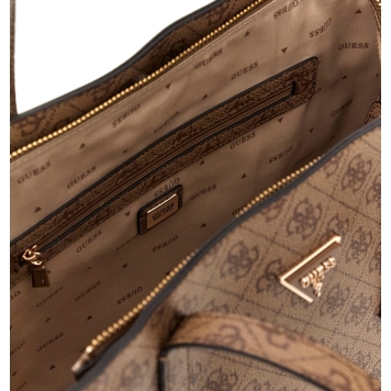 Τσάντα GUESS Meridian Girlfriend Tote HWSG6974230 Μπεζ