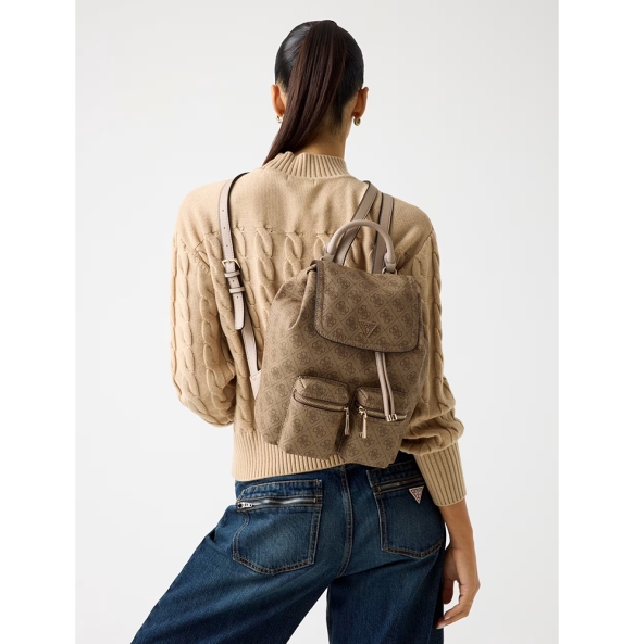 Σακίδιο GUESS Manhattan Flap HWSG7118310 Μπεζ