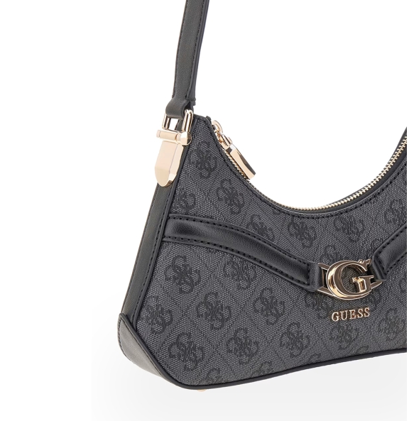 Τσάντα GUESS Dea Crossbody Top Zip HWSG7993730 Ανθρακί