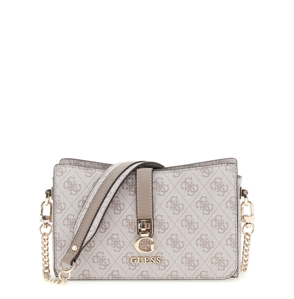 Τσάντα GUESS Zamira Top Zip Shoulder Bag HWSG9629180 Μπεζ
