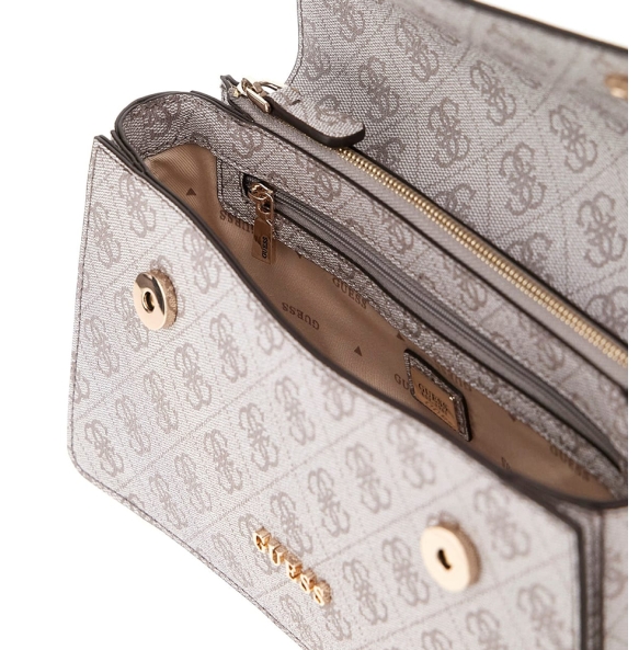 Τσάντα GUESS Zamira Convertible xBody Flap HWSG9629210 Λευκό