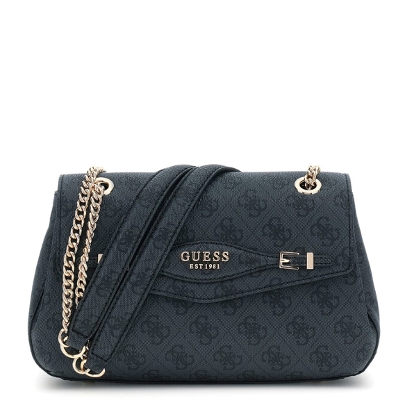 Τσάντα GUESS Katya Convertible XBody Flap HWSG9652210 Μαύρο