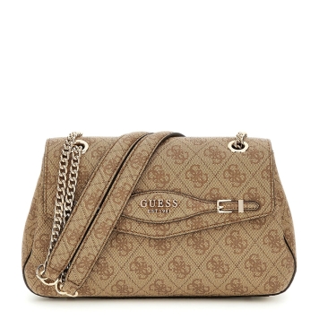 Τσάντα GUESS Katya Convertible XBody Flap HWSG9652210 Μπεζ
